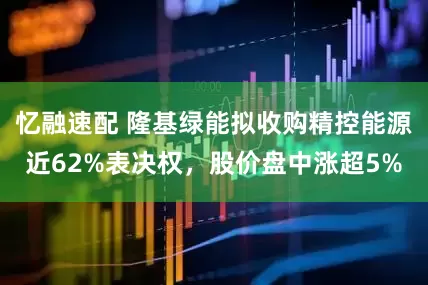 忆融速配 隆基绿能拟收购精控能源近62%表决权，股价盘中涨超5%